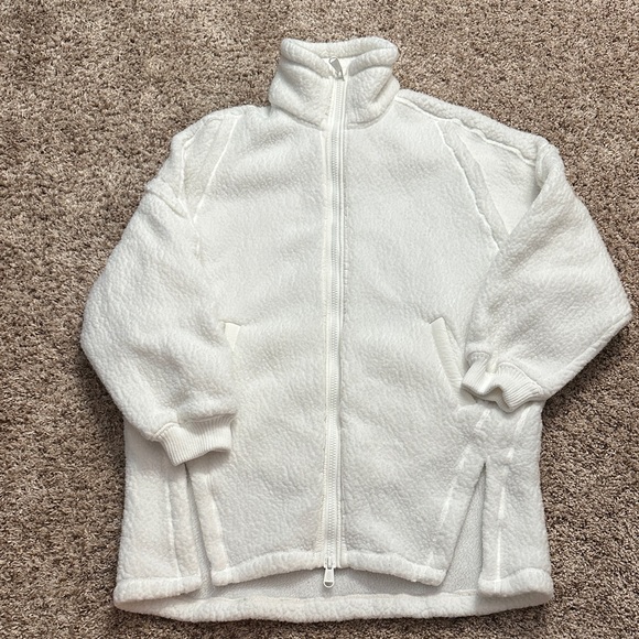 Free People Jackets & Blazers - Free People Polartec Fleece Jacket Ivory Small